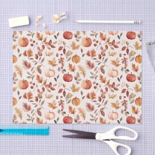 Herbstkürme und Blätter Fallmuster-Entsprechung Seidenpapier (Handwerk)