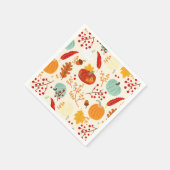 Herbstkürme und Blätter Pattern Napkins Serviette (Ecke)