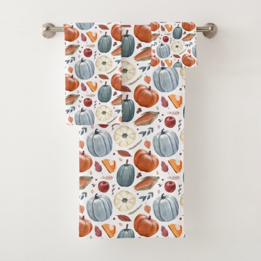 Herbstkürme und Herbstleaves Muster Badhandtuch Set (Insitu)