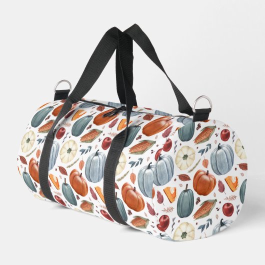 Herbstkürme und Herbstleaves Muster Duffle Bag (Linke Seite)