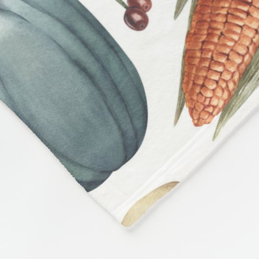 Herbstkürme und Herbstleaves Muster Fleecedecke (Ecke)