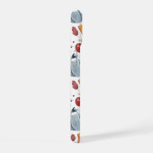 Herbstkürme und Herbstleaves Muster iPhone 15 Hülle (Rechte Seite)