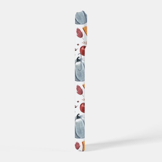 Herbstkürme und Herbstleaves Muster iPhone 15 Hülle (Rechte Seite)