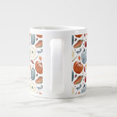 Herbstkürme und Herbstleaves Muster Jumbo-Tasse (Rückseite)