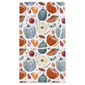 Herbstkürme und Herbstleaves Muster Kleine Geschenktüte (Rückseite)