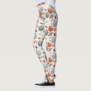 Herbstkürme und Herbstleaves Muster Leggings