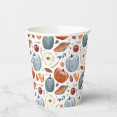 Herbstkürme und Herbstleaves Muster Pappbecher (Links)