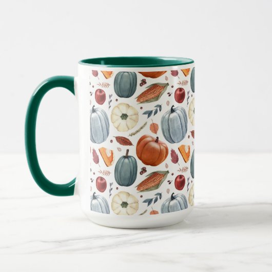 Herbstkürme und Herbstleaves Muster Tasse (Links)