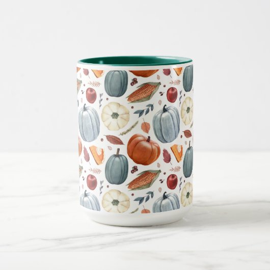 Herbstkürme und Herbstleaves Muster Tasse (Zentrum)