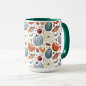 Herbstkürme und Herbstleaves Muster Tasse (VorderseiteRechts)