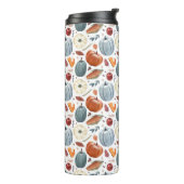 Herbstkürme und Herbstleaves Muster Thermosbecher (Nach links gedreht)