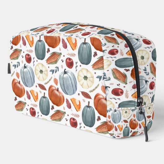 Herbstkürme und Herbstleaves Muster Waschbeutel (Rechte Ecke)