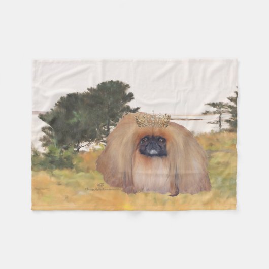 Herbstküste Fleecedecke (Vorderseite (Horizontal))