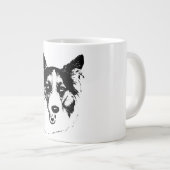 Herbstlächeln in Zoll Jumbo-Tasse (Vorderseite Rechts)