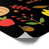Herbstlächeln Poster (Ecke)
