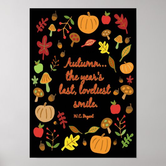 Herbstlächeln Poster (Vorne)