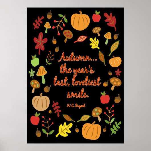 Herbstlächeln Poster (Vorne)