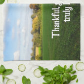 Herbstland - Personalisierter Erntedank Geschirrtuch (Gefaltet)