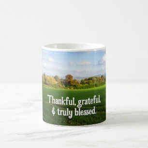 Herbstland - Personalisierter Erntedank Kaffeetasse