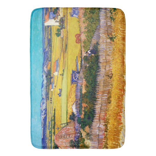 Herbstland, Van Gogh Badematte (Vorderseite Vertikal)