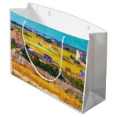 Herbstland, Van Gogh Große Geschenktüte (Rückseite Schrägansicht)