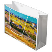 Herbstland, Van Gogh Große Geschenktüte (Vorderseite Schrägansicht)