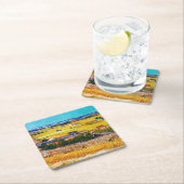 Herbstland, Van Gogh Rechteckiger Pappuntersetzer (Vor Ort)