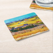 Herbstland, Van Gogh Rechteckiger Pappuntersetzer (angewinkelt)