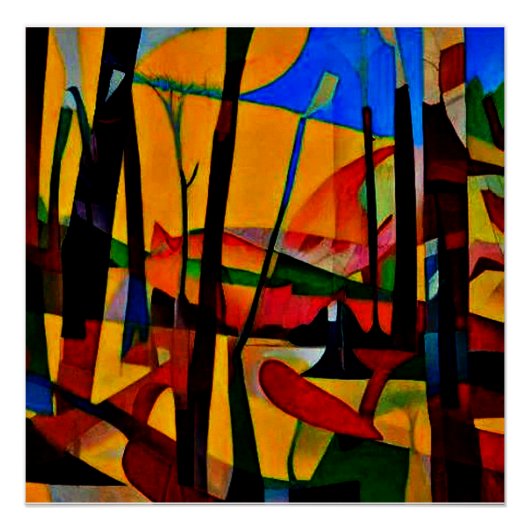 Herbstlandschaft 2 poster (Vorderseite)