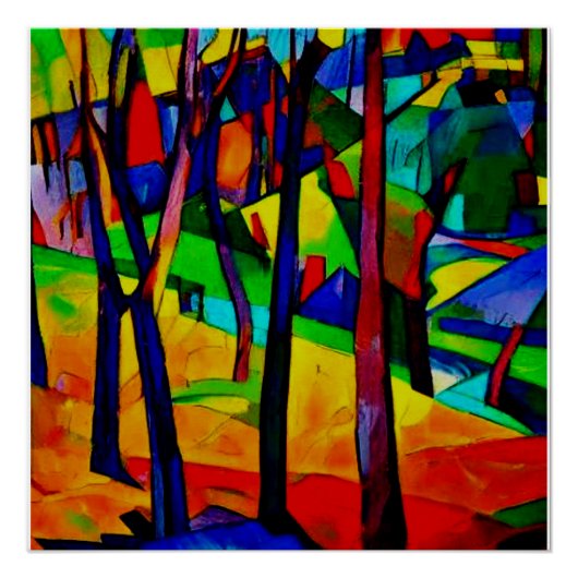 Herbstlandschaft 3 poster (Vorderseite)