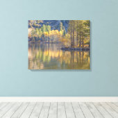 Herbstlandschaft am See Leinwanddruck (Insitu (Holzboden))