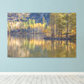 Herbstlandschaft am See Leinwanddruck (Insitu (Holzboden))