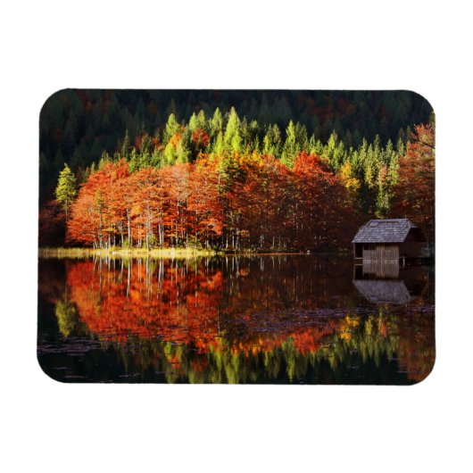 Herbstlandschaft am See Magnet (Horizontal)