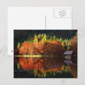 Herbstlandschaft am See Postkarte (Vorne/Hinten)