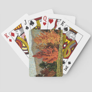 Herbstlandschaft, c.1903 (Öl auf Leinwand) Spielkarten