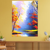Herbstlandschaft Canvas Print Leinwanddruck (Insitu (Wohnzimmer))