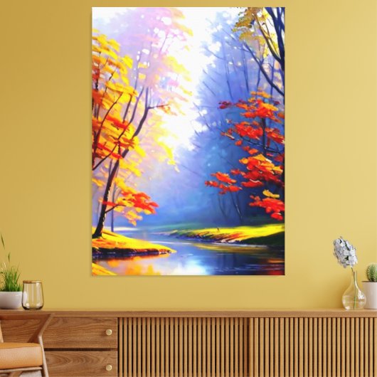 Herbstlandschaft Canvas Print Leinwanddruck (Insitu (Wohnzimmer))