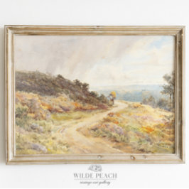 Herbstlandschaft Fall Bäume Vintage Malerei Poster