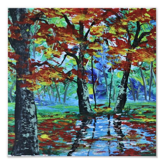 Herbstlandschaft Fotodruck (Vorne)