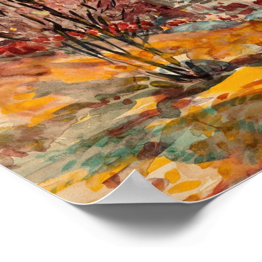 Herbstlandschaft | George Luks Poster (Ecke)