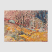 Herbstlandschaft | George Luks Seidenpapier (Vorderseite)