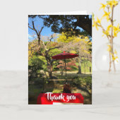 Herbstlandschaft im japanischen Garten Karte (Gelbe Blume)