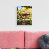 Herbstlandschaft im japanischen Garten Leinwanddruck (Insitu (Wohnzimmer))