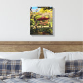 Herbstlandschaft im japanischen Garten Leinwanddruck (Insitu (Schlafzimmer))