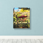 Herbstlandschaft im japanischen Garten Leinwanddruck (Insitu (Holzboden))