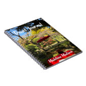 Herbstlandschaft im japanischen Garten Notizblock (Rechte Seite)