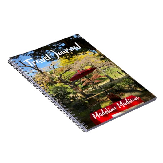 Herbstlandschaft im japanischen Garten Notizblock (Rechte Seite)