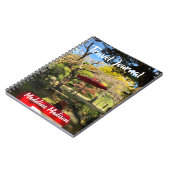 Herbstlandschaft im japanischen Garten Notizblock (Linke Seite)