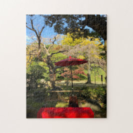 Herbstlandschaft im japanischen Garten Puzzle