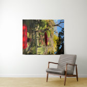 Herbstlandschaft im japanischen Garten Wandteppich (Beispiel (Horizontal))